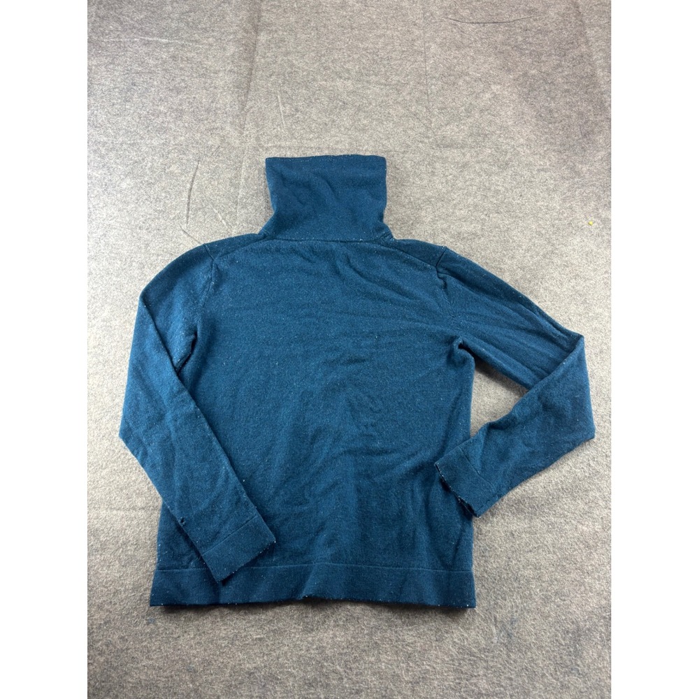 Pendleton Merino Wool Turtleneck Sweater Baselayer Teal Blue Small Flawed